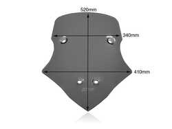 WRS DUCATI MULTISTRADA V4 / S / SPORT / RALLY 2020-2026 TOURING RÜZGAR SİPERLİĞİ KOYU FÜME DU017FS - Thumbnail