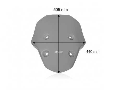 WRS MOTO GUIZZI V100 MANDELLO / S 2023-2026 CAPONORD RÜZGAR SİPERLİĞİ KOYU FÜME MG007FS